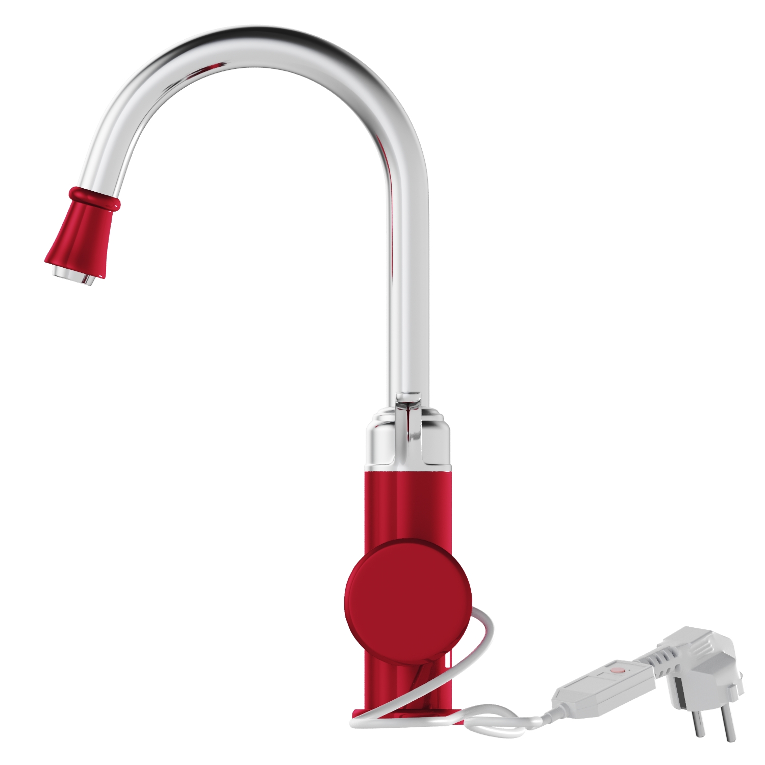 Проточный водонагреватель WH-003 RED, 3, 3 кВт, УЗО, кухня, индикатор темп MIXLINE