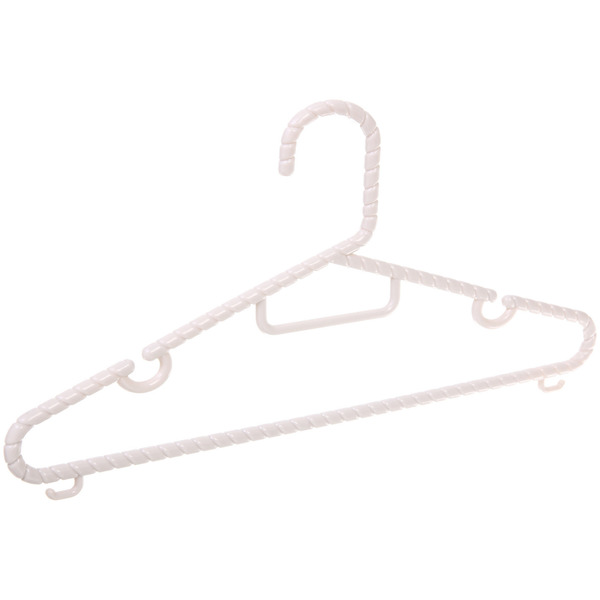 Плечики для одежды 2шт "ЭКЛАТТИ", цвет бежево-серый, 34*17см (Лейбл Селфи)