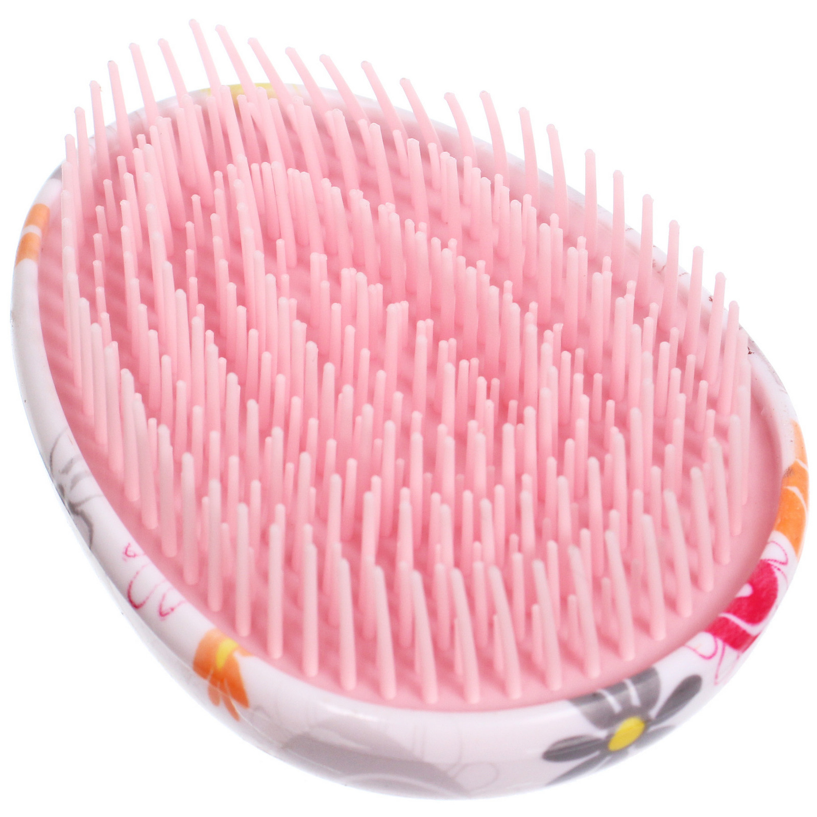 Расческа массжная компактная "МАРМЕЛАД", 8*6.5см (коробка PVS)