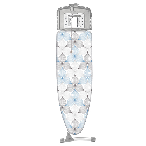 Гладильная доска Верона 1 тефлон ДВ1Т, графичные цветы на белом