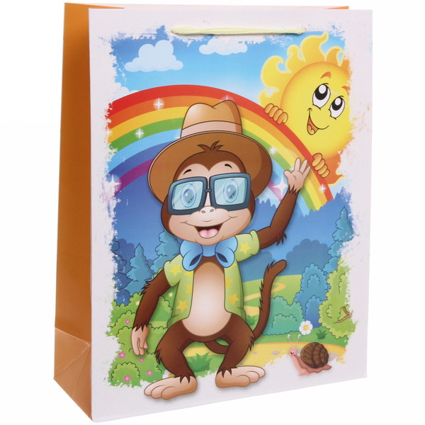 Пакет подарочный "Мультяшки" 26*32*10 см