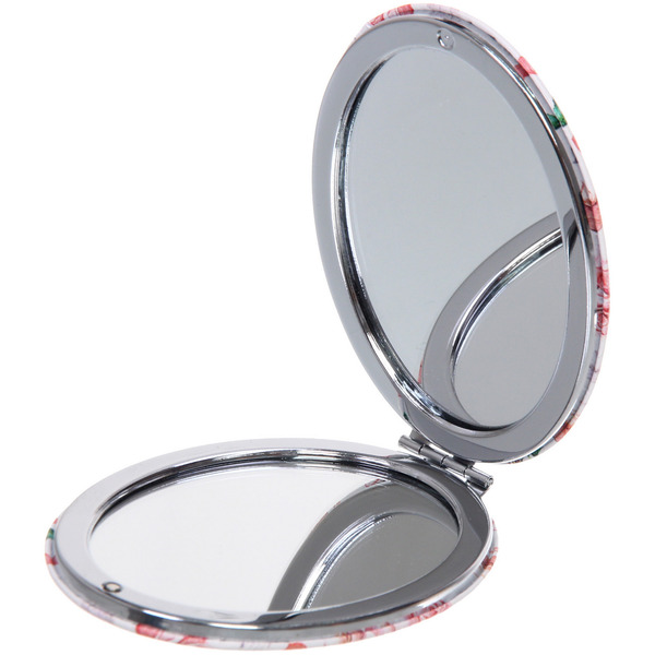 Зеркало косметическое двойное "ФРАТЕЛЛИ", розы, 6,5*8,5см (пакет с подвесом)