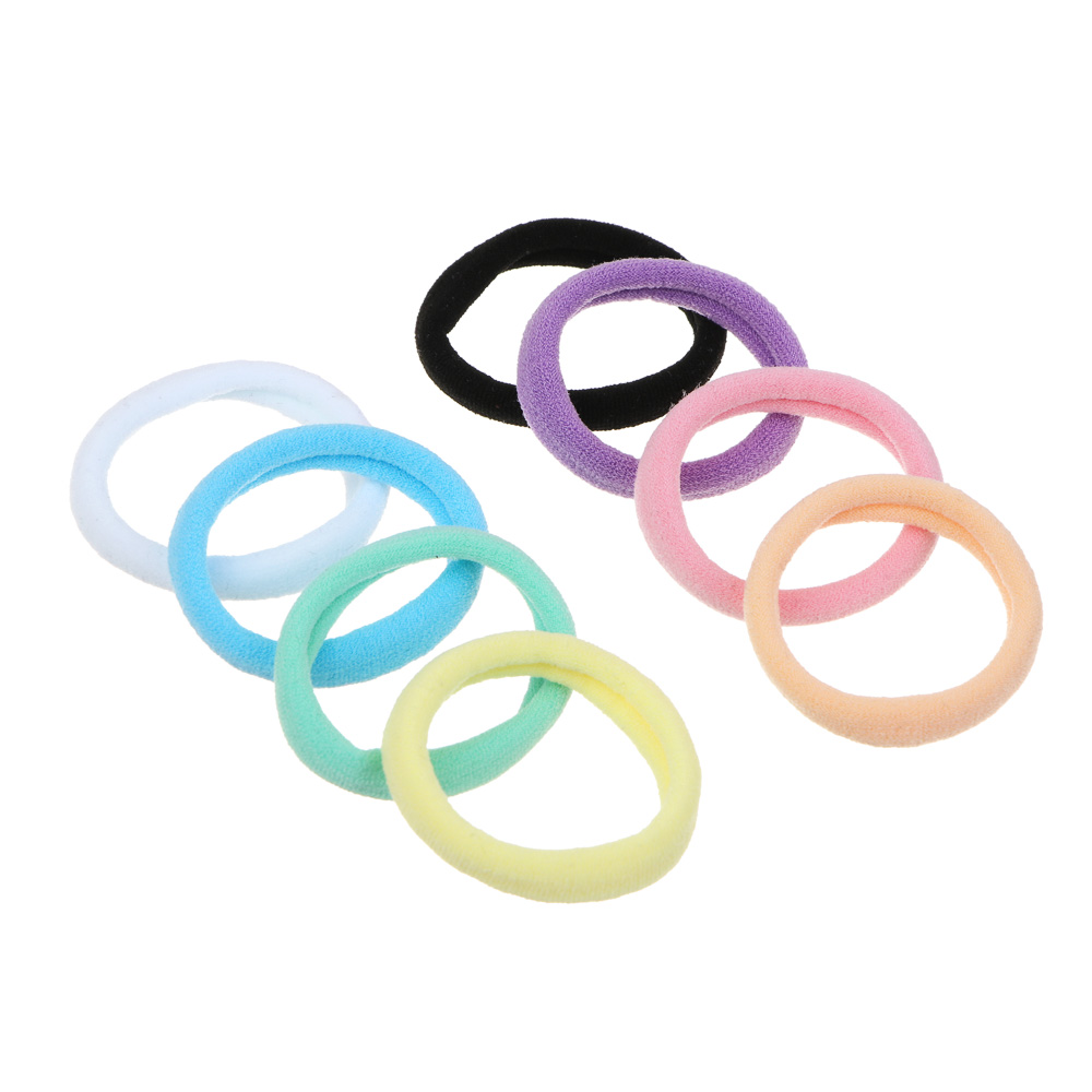 ЮНИLOOK Резинки для волос 50шт, d4см полиэстер, 8 цветов, ACS-85