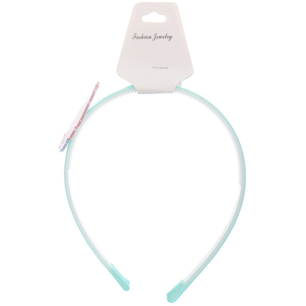 Ободок для волос детский на блистере "РОЗОВОЕ ОБЛАКО", русалочка, микс 6 цветов, 1см