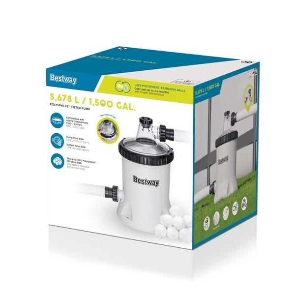 Насос-фильтр для бассейнов 5678л/ч Polysphere Filter Pump Bestway (58870)