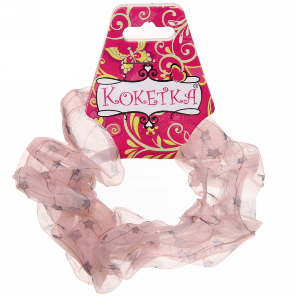 Резинка для волос 1шт "Tenderness - Звездопад", микс 5 цветов, d-12 см