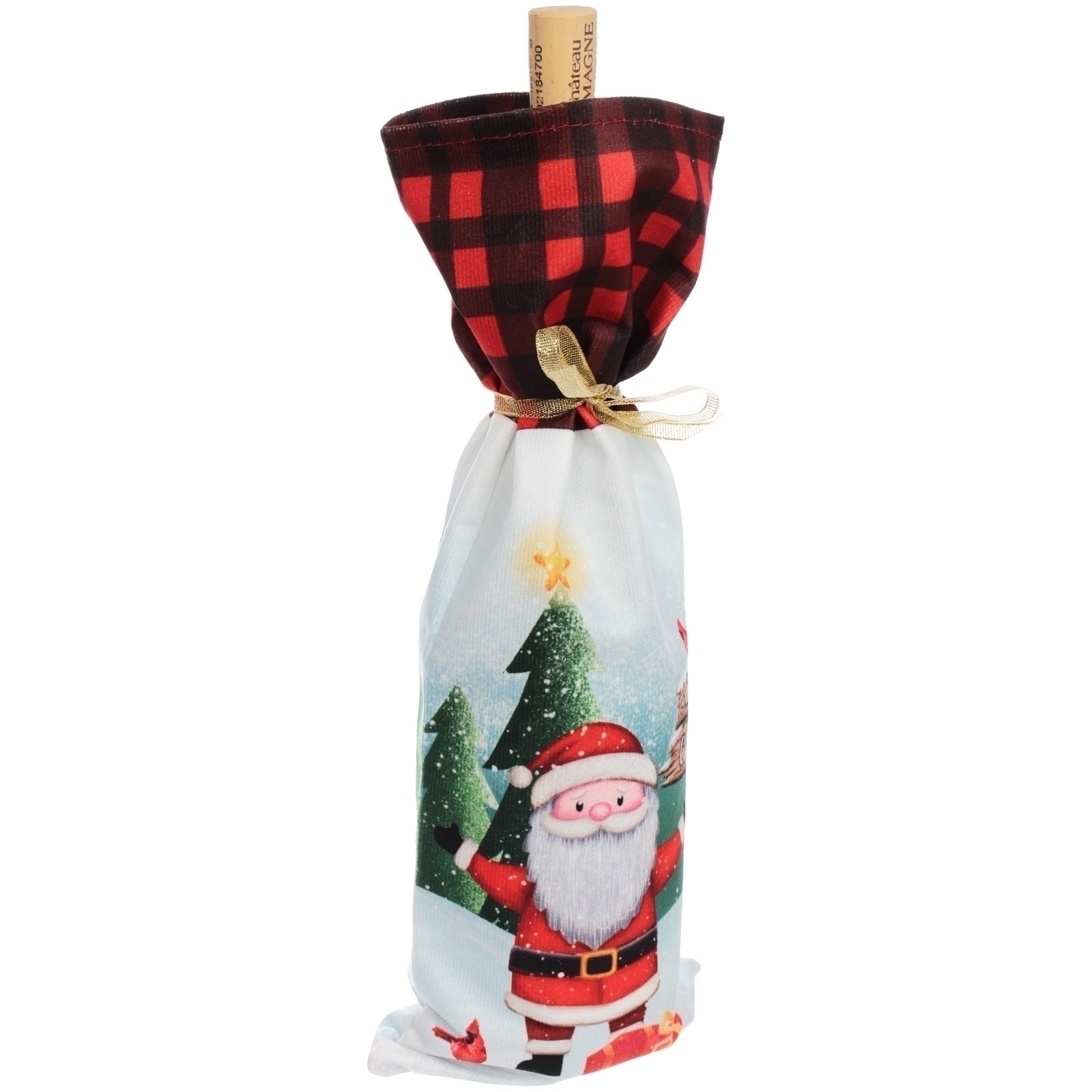 Украшение на бутылку "Новогоднее настроение" 13*36 см