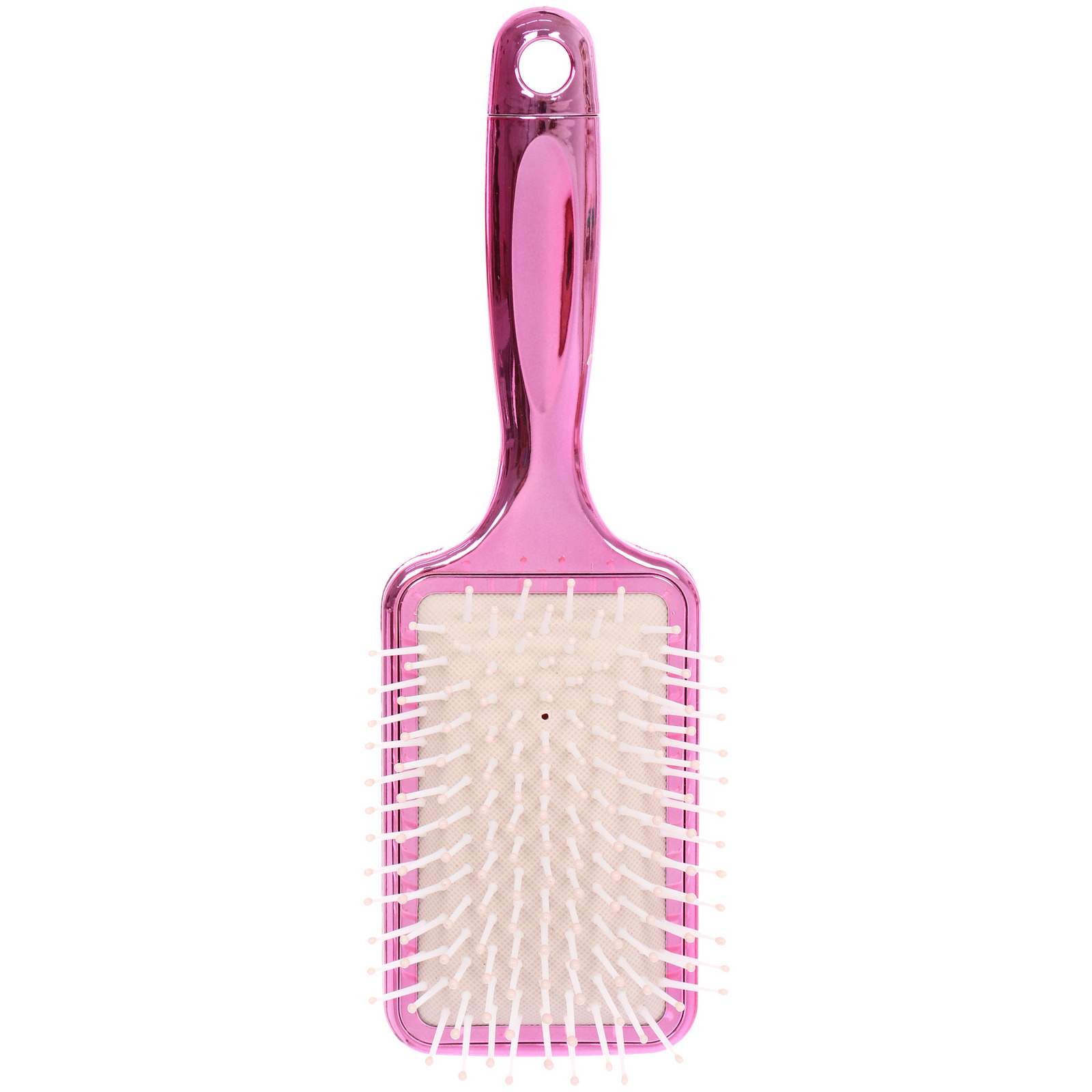 Расческа массажная зеркальная "Animals", принт девушки, микс 4 цвета, 7*23.5см, (блистер Ultramarine)