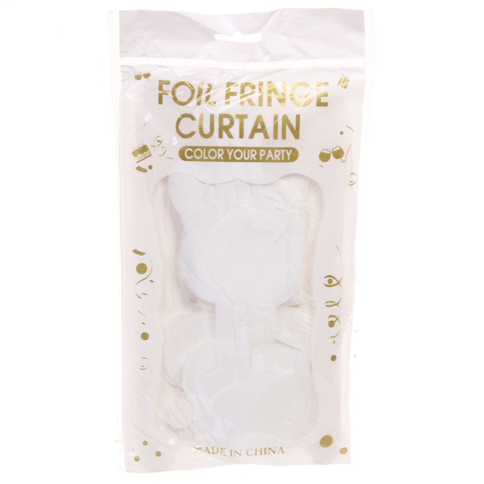 Занавес фольгированный "Шар" ш1м, в1.9м (матовый), белый