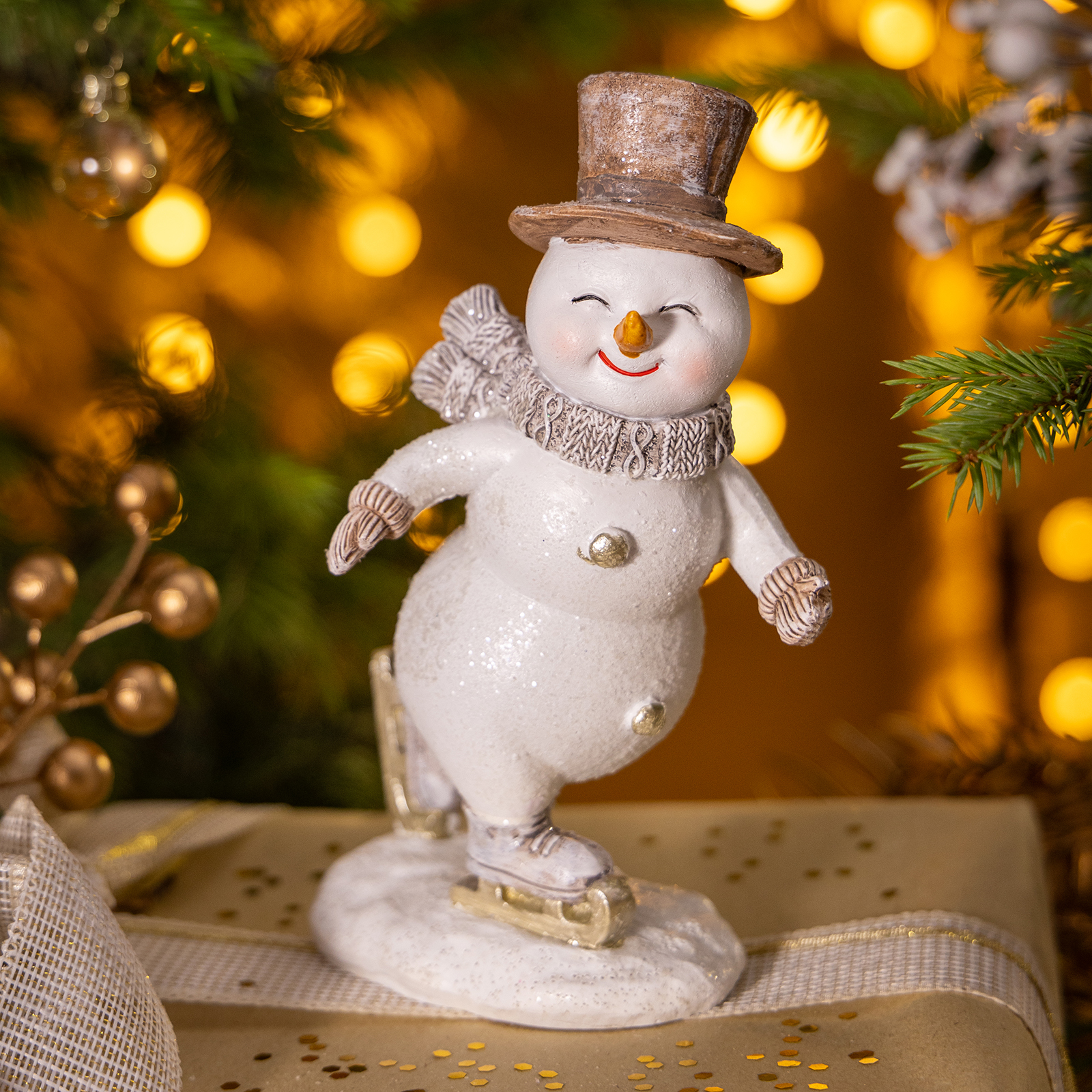 СТАТУЭТКА "СНЕГОВИК" 14Х7Х17,5 СМ