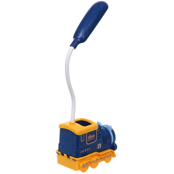 Настольная лампа "Sweet - Паровоз" LED 10*5*21 см, USB 5v 3w, Синий/желтый