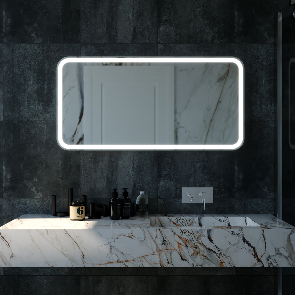 Зеркало MIXLINE, Мальта, 600*1200, ШВ бесконтактный сенсор, светодиодная подсветка, гор/верт крепеж