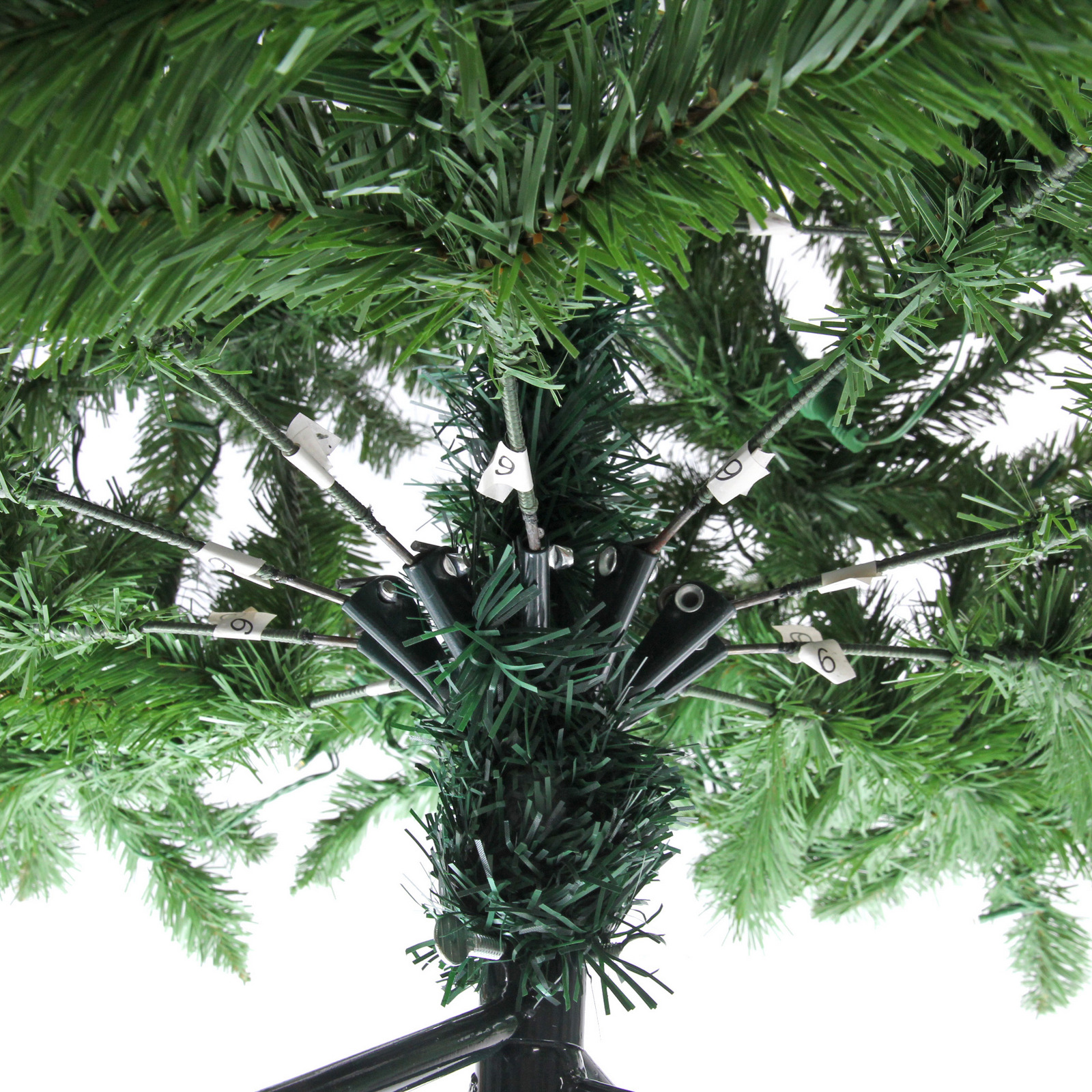 Ёлка "Свет в ночи" 150 см, ПВХ (600 веток) 220 ламп LED (свечение-Теплый белый)