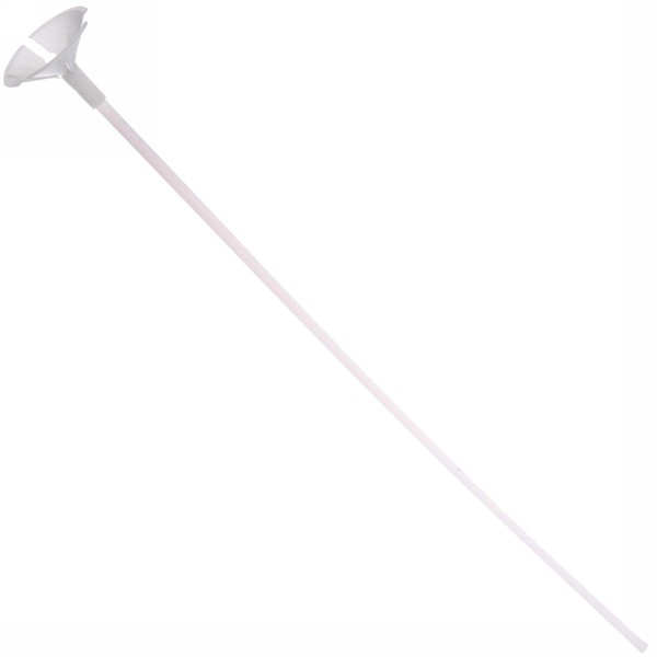 Набор палочек для шариков воздушных с держателем, 42 см (10 шт), белый