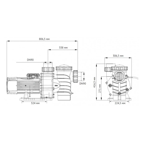Насос для бассейна UNIPUMP JET POOL SPP 4000T