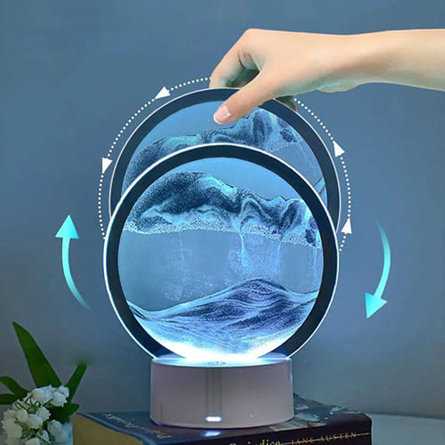 Светильник настольный RGB Огонек OG-LDP34, синий песок