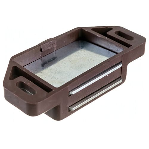 Защелка магнитная мебельная большая коричневая, Китай, 09. 02. 10, 50/