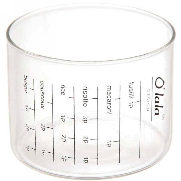 Банка для продуктов стеклянная 850мл "O'lala" с мерный стаканом