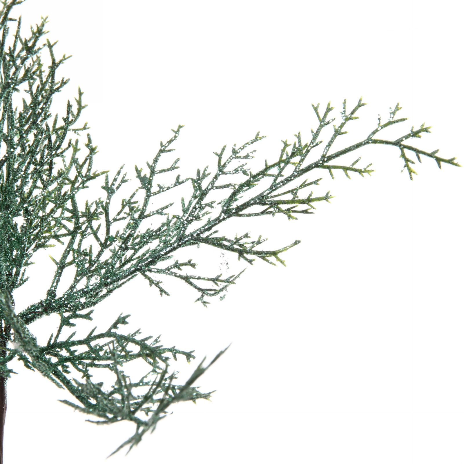 Ветка декоративная "Зимний танец" 27 см, Нежный зеленый