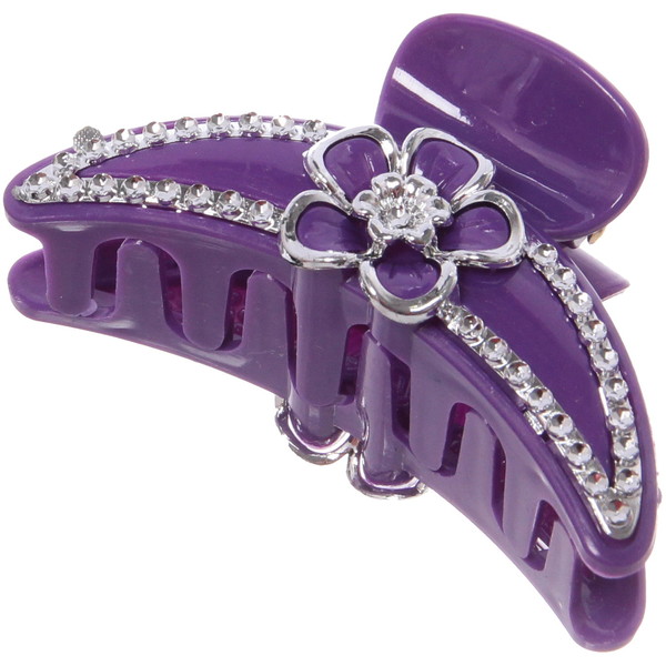Заколка-краб для волос на блистере "Emily Collection - Lili", микс 6 цветов, 7,5см 