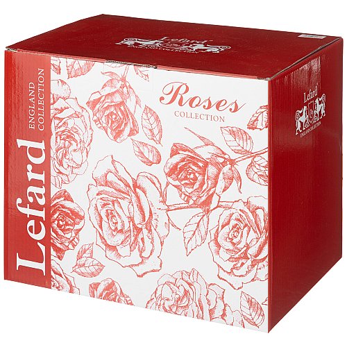 ЧАЙНЫЙ СЕРВИЗ LEFARD, ROSES, НА 6 ПЕР. 14 ПР. 200 МЛ, КОР=4НАБ.