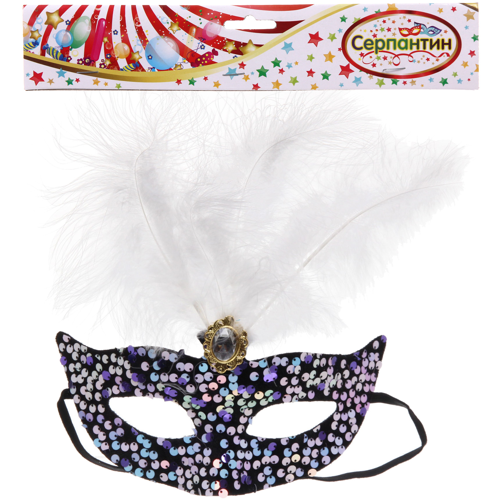 Маска карнавальная "Блеск в глазах", цвета в ассортименте