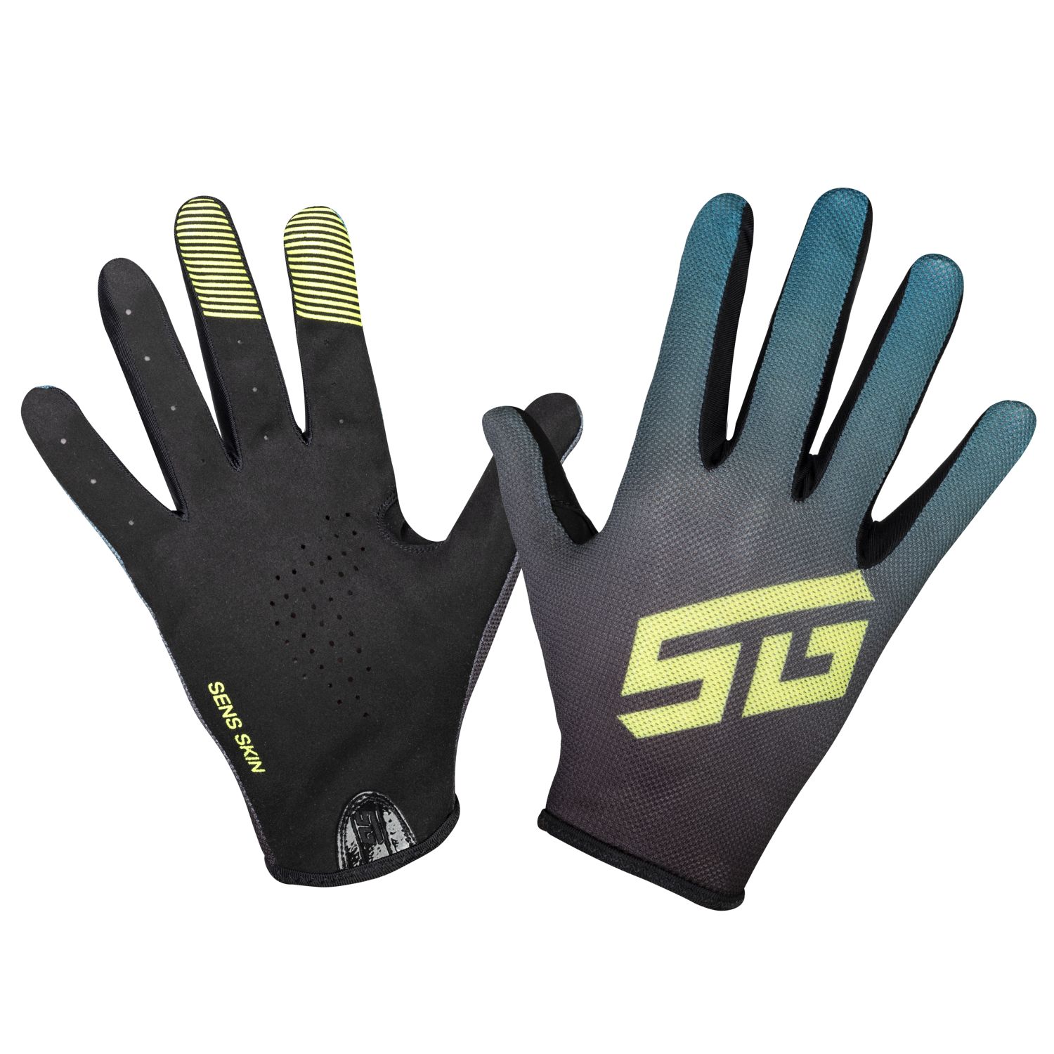 Перчатки полноразмерные STG Sens Skin, размер M, черный с синим