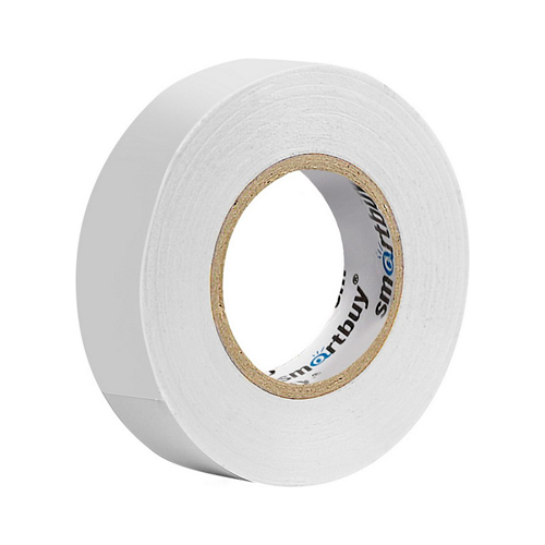 Изолента Smartbuy, 0.18х19мм, 20 метров, белая (SBE-IT-19-20-w)