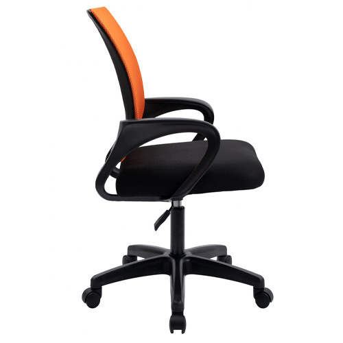 Кресло офисное (компьютерное) TRON А1 сетка Standard, 47х48х46 см, оранжевый-чёрный