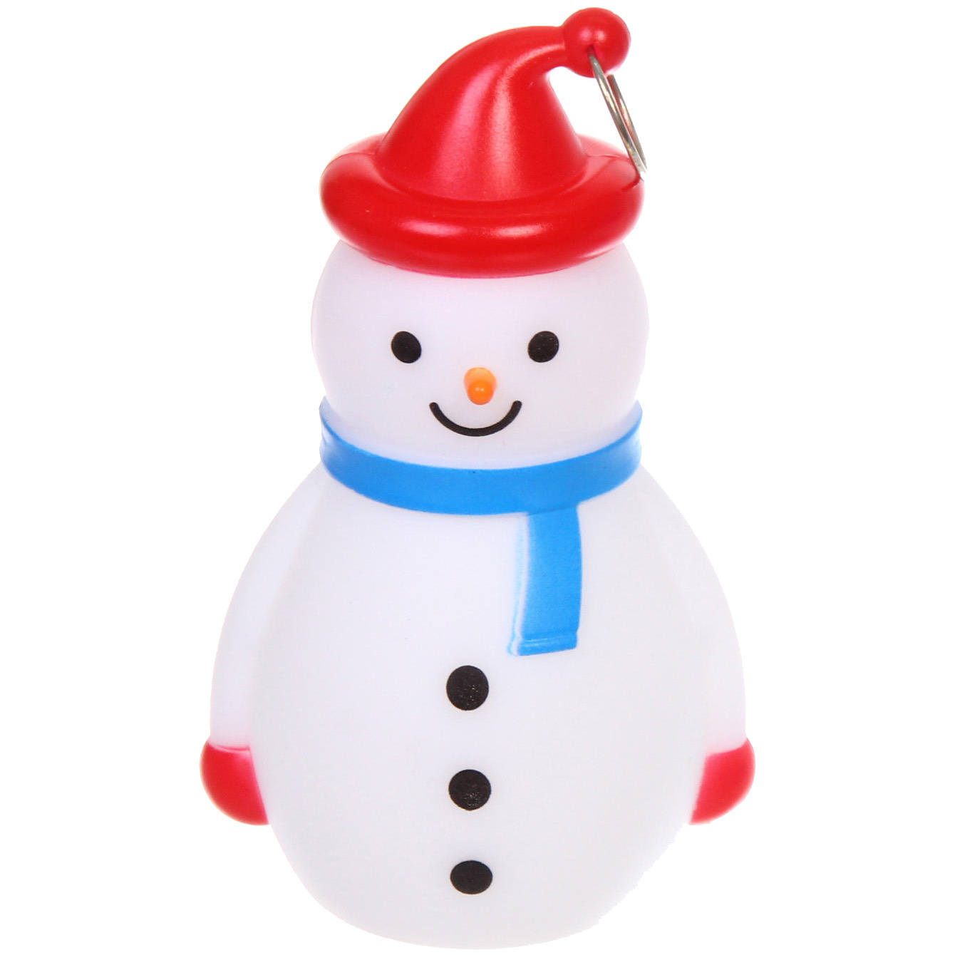 Сувенир с подсветкой "Снеговичок в колпачке", микс
