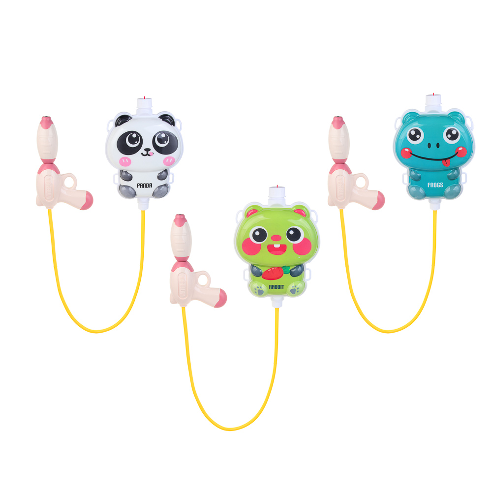 ИГРОЛЕНД Рюкзак с водным пистолетом, PP, PVC, 23х5х16см, 1,2л, 3 дизайна