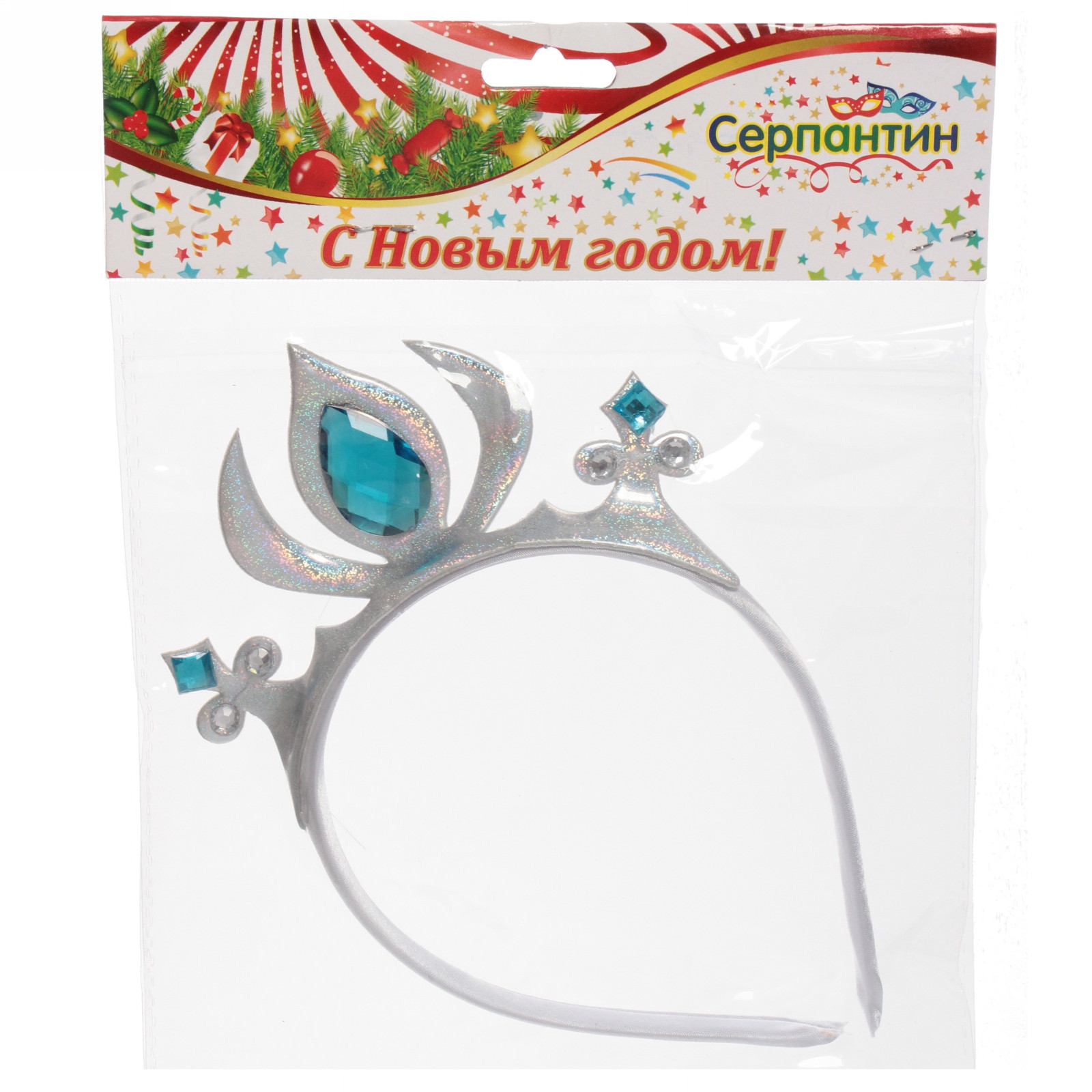 Корона "Очарование", микс (розовый, голубой, серебро)