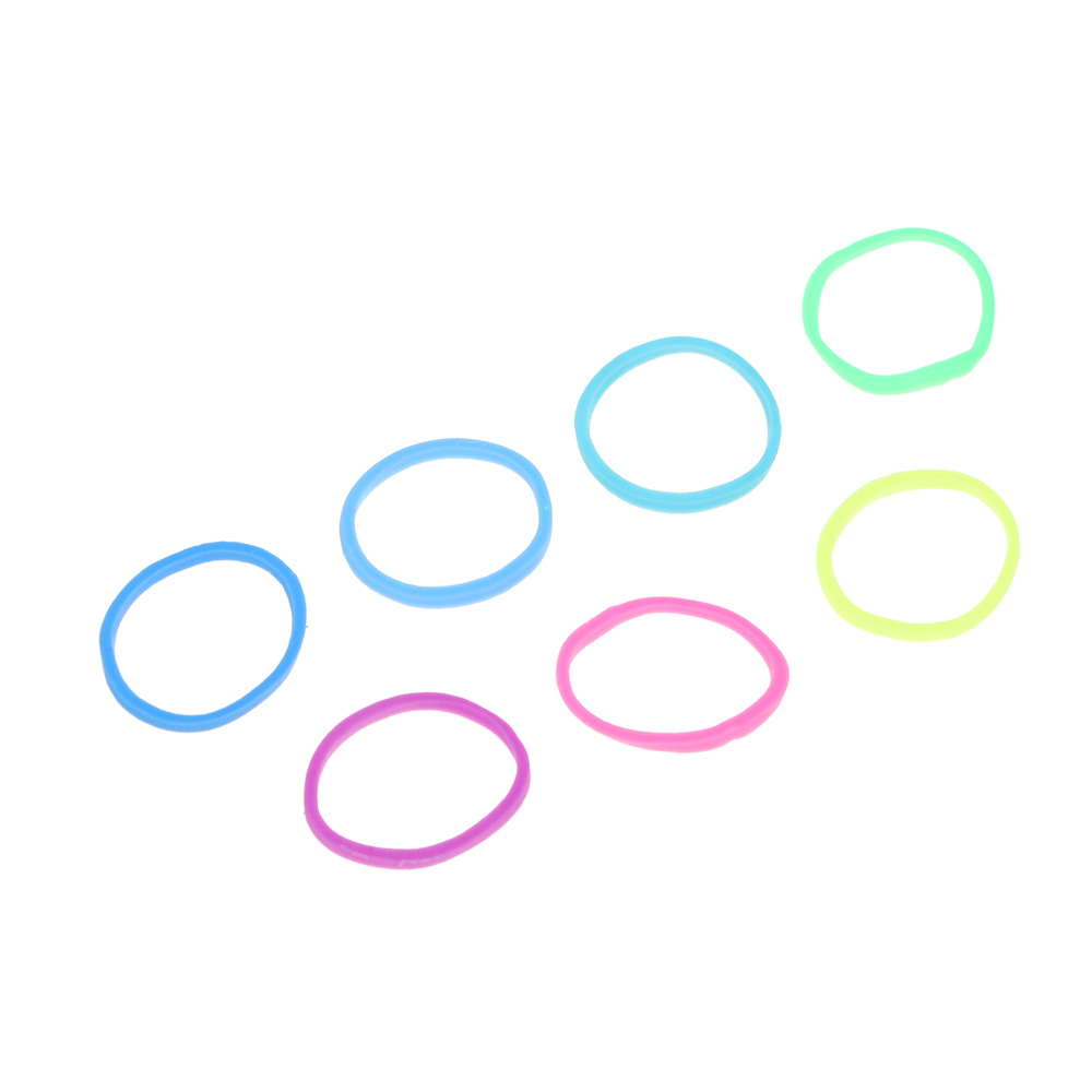 ЮНИLOOK Резинки для волос 95-100шт, d1,5см, силикон, 4 цвета, ACS-59