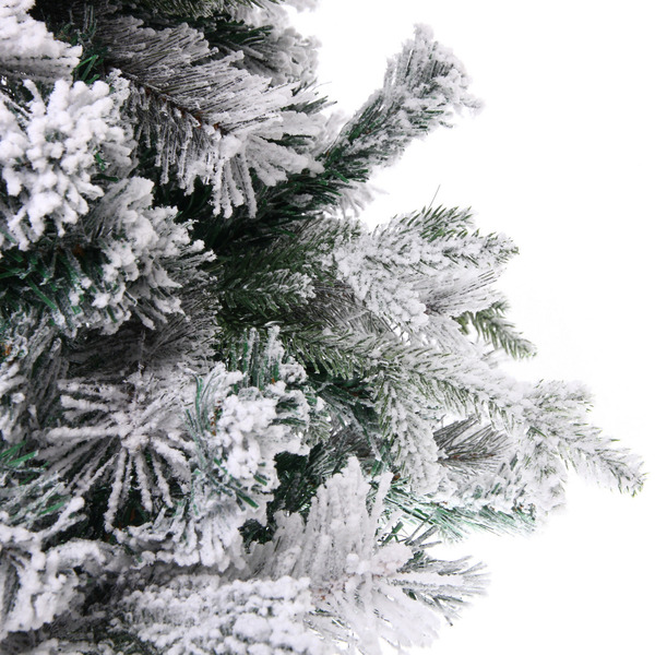 Елка "Заснеженная принцесса" 180 см, ПВХ, леска, резина с белым напылением (838 веток)