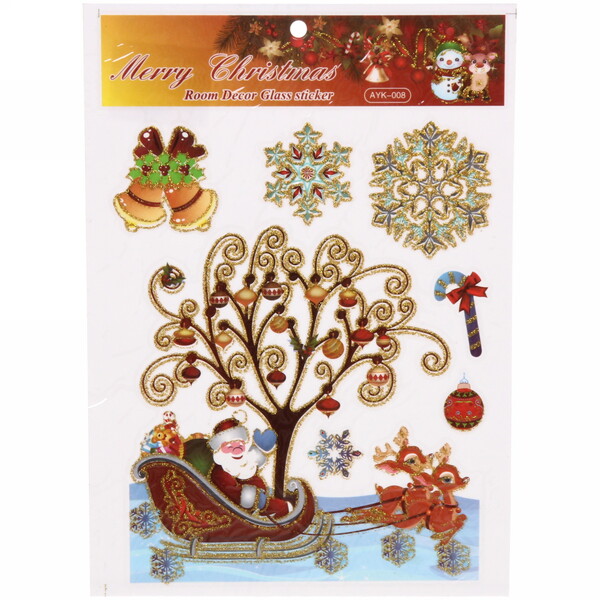 Набор наклеек "Весёлый Снеговичок" , лист 21,5х30,5 см,микс