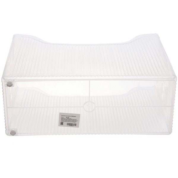 Органайзер для хранения "ИДЕАДОМА", цвет матовый прозрачный, на колёсах  33.6*13.7*25.2см (Лейбл Селфи)