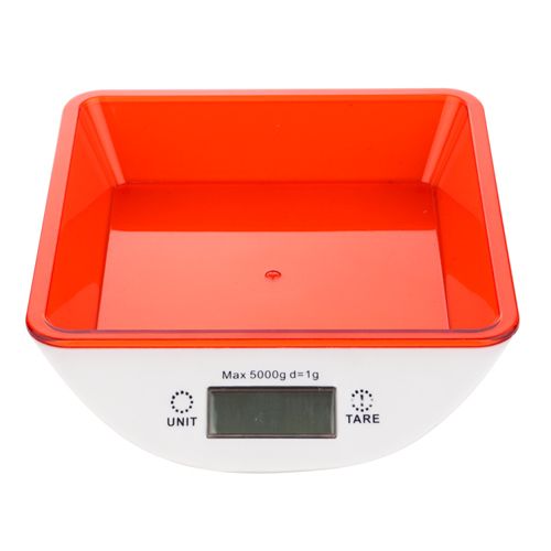 Весы кухонные электронные 5 кг, с пластиковой чашей ZD-9, 1/24