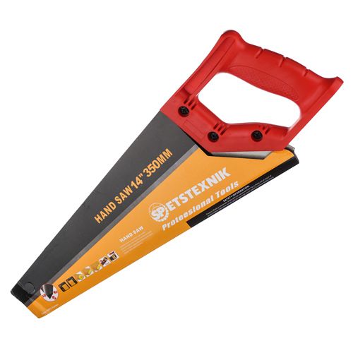 Ножовка по дереву 350мм, крупный зуб 5 TPI, пластиковая ручка, 1/60