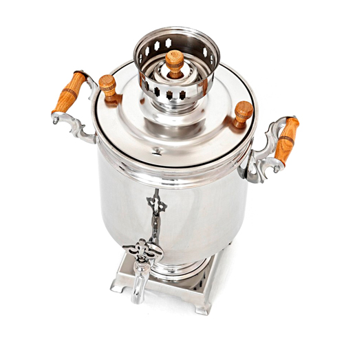 Самовар жаровый с трубой  5л,  Уфимский самовар Стольник