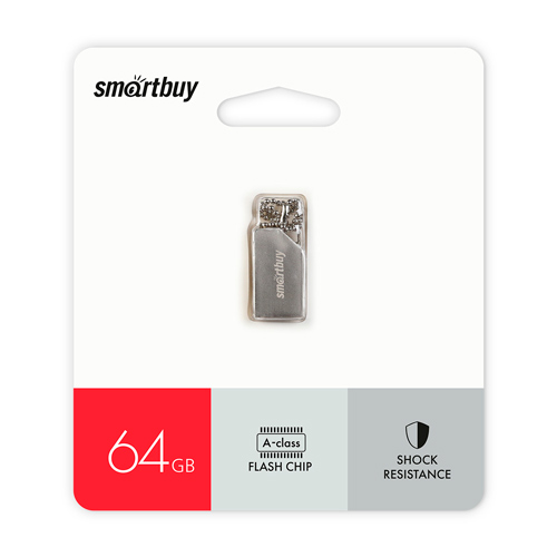 Флеш-накопитель UFD 2.0 Smartbuy 064GB MU30 Metal, SB064GBMU30
