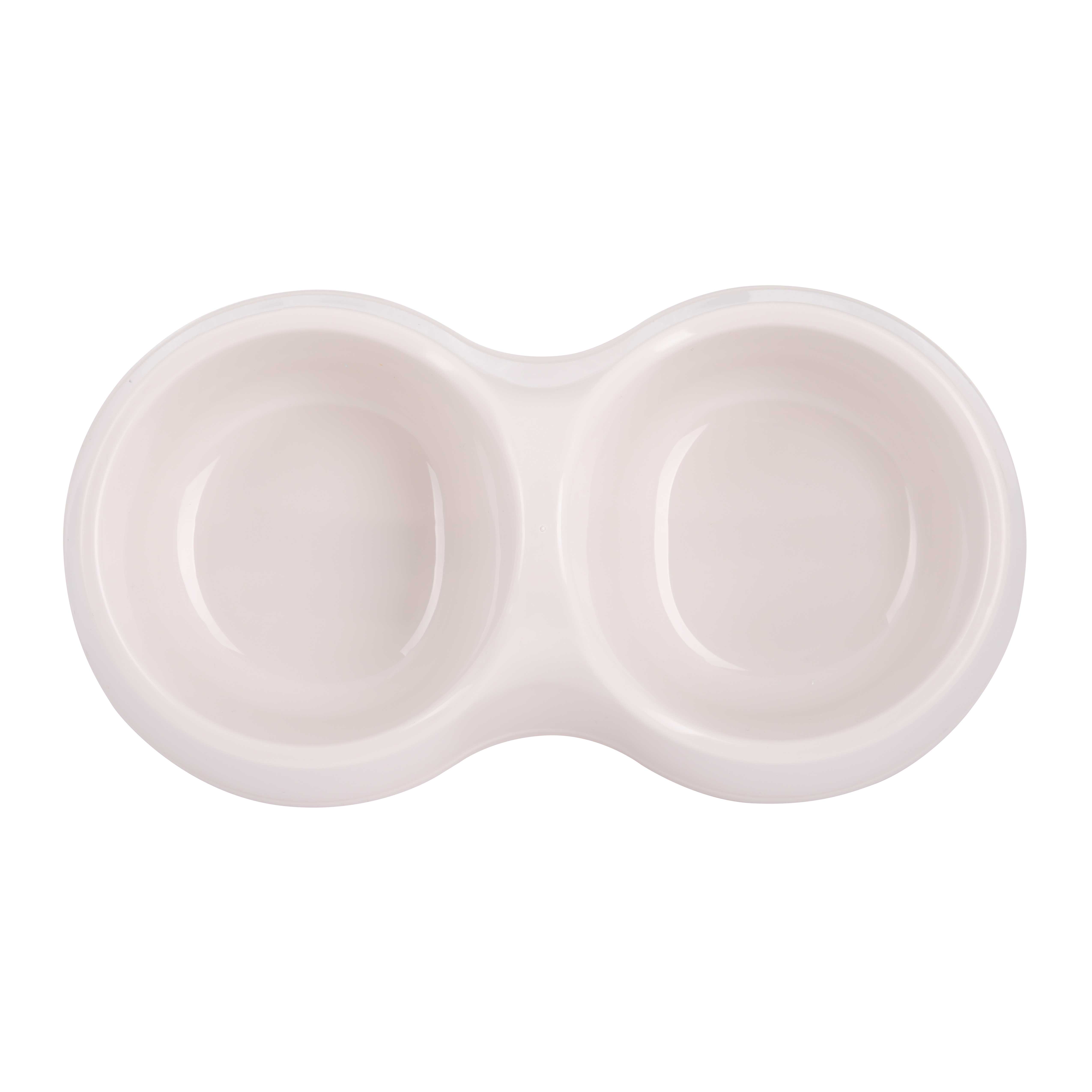 Миска ALTA для кошек 0,2л двойная (бежевый) 