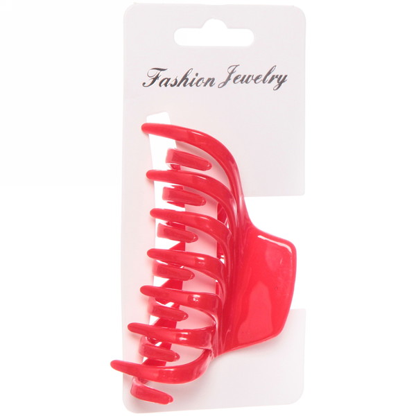 Заколка-краб для волос на блистере "Diana Collection - Mila", микс 6 цветов, 8см 