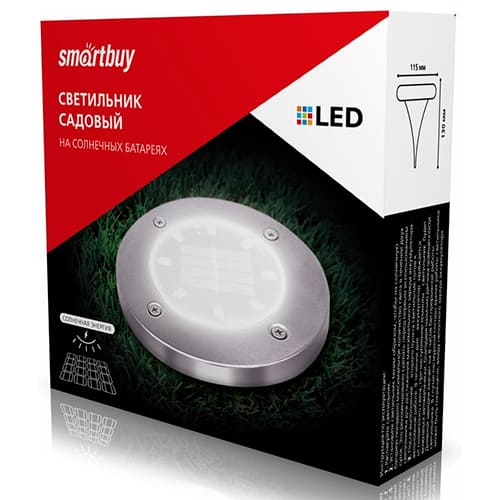 Садовый светильник Smartbuy на солнечной батарее, метал, 11,5x13 см (SBF-113)/48