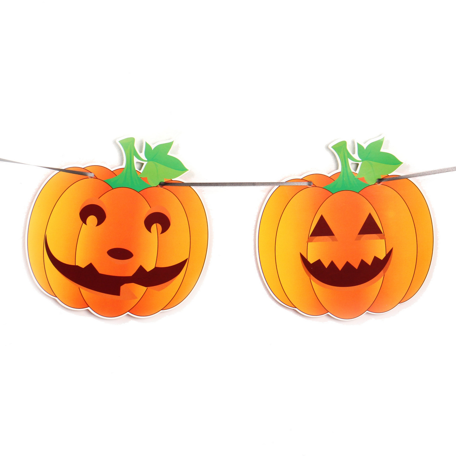 Растяжка бумажная "Helloween - Злые тыквы" 3 м