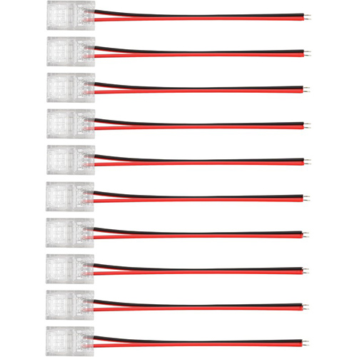Коннектор SS COB-8mm-10 см провод (SBL-8mmCOBSS)