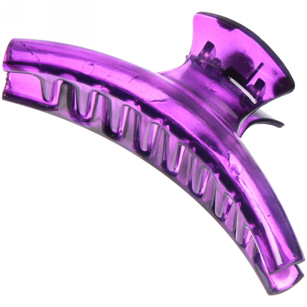 Заколка-краб для волос на блистере "Diana Collection - Rita", микс 6 цветов, 9.5см 