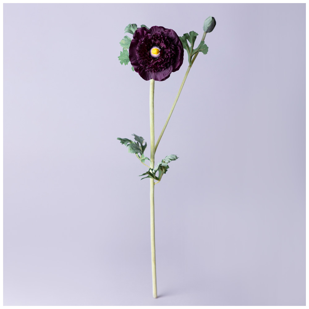 ЦВЕТОК ИСКУССТВЕННЫЙ, РАНУНКУЛЮС, ВЫСОТА=55СМ., МАЛ.УП=24ШТ/КОР=96ШТ