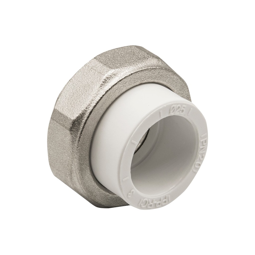 Муфта комб. разъемная, вн 25х1/2" EVER® plast БЕЛЫЙ (Россия)