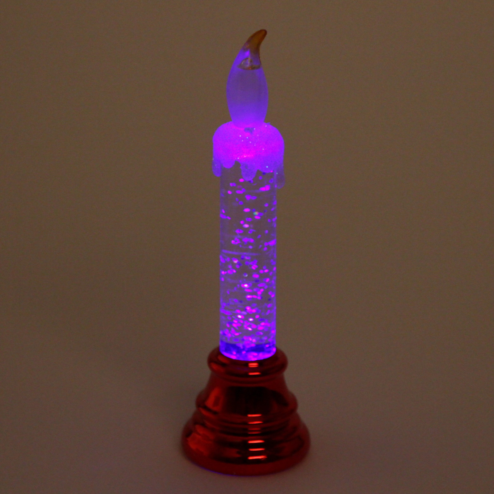 Сувенир с подсветкой "Свеча пламенная" 17*5 см, Красный