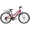 Велосипед Novatrack 24" LADY,сталь.рама,красн,18скор. ShimanoTY21/TZ30/RS35/SG-6Sl(рост 135-150см)